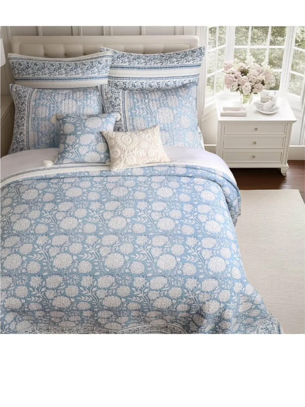 Levtex Home Adare Blue Reversible Full/Queen Quilt Set